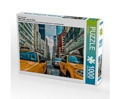 CALVENDO Puzzle New York - nur im Taxi 1000 Teile Lege-Größe 64 x 48 cm Foto-Puzzle Bild von Peter Roder