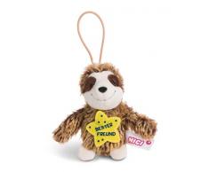 Nici 44850 Anhänger Faultier mit Spruch Bester Freund 8cm mit Loop, braun