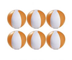 eBuyGB 1304310–12 aufblasbar Farbe Ball 22 cm/9 Zoll – Beach Pool Spiel (orange), 12 Stück