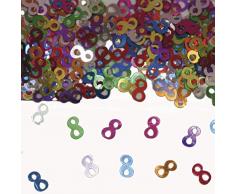 Folat 05307 - Tischkonfetti Zahl 8 - bunt - 1 x 14 gr.