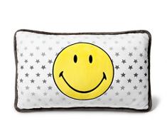 Nici 40725 - Kissen Smiley Gelb/Sterne rechteckig 43x25cm
