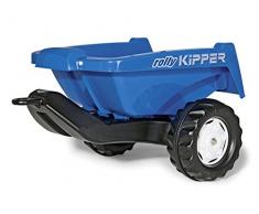 Rolly Toys rollyKipper II für Kinderfahrzeuge (blau, für Kinder von 2,5 - 10 Jahre, Einachsanhänger, mit Kippfunktion) 128816