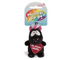 Nici 42736 Anhänger Einhorn Carbon Flash Für Meinen Schatz, 8 cm, schwarz