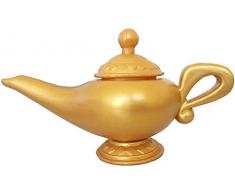 Boland 00627 - Genielampe, Größe 12 x 23 cm, Wunderlampe, Accessoire, Dekoration, 1001 Nacht, orientalische Motto Party, Märchen, Karneval