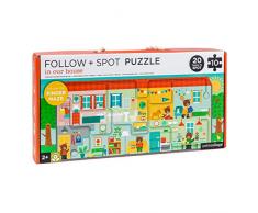 PETIT COLLAGE - 54451 - Follow & Spot Puzzle Haus