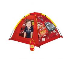 John 72566 My Starlights Gartenzelt Cars LED Lampe Outdoor Spielzelt Abenteuerzelt Kinderzelt, Rot