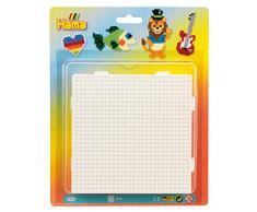 Hama 4581 Stiftplatten für Midi Perlen, 4 Stück, quadratisch, zusammensteckbar