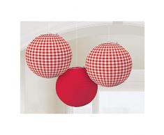 Amscan International 241422 24 cm Picnic Party Papier Laternen