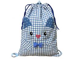 ARTEMODEL- Kopfkissen Mädchen Rosa Katze Blau Rucksack Peq Farbe (1)