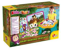 Lisciani- Spiele Masha und Michka Baby Schreibtisch EDUCATIF, FR78042, Mehrfarbig