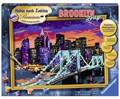Ravensburger 28897 - Brooklyn Bridge - Malen nach Zahlen Trend, 40 x 30 cm
