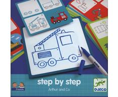 Djeco Action-Spiele und Reflexionspiele Lernspiele DJECOEduludo by Step Arthur and Co, Mehrfarbig (15)