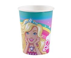 amscan 9902524 8 Papierbecher Barbie Dreamtopia, 250 ml, Mehrfarbig