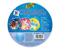 folia 682007 Laternenzuschnitte Unterwasserwelt, aus Transparentpapier 115g/m² für Rundlaternenrohlinge, Ø 16,8 cm, 20 Stück, zum Basteln von individuellen Laternen