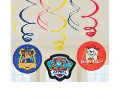 Amscan International 9903833 Dekoration Swirl Decorationss Paw Patrol 2018