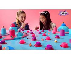 Bandai – Poppops – Deluxe-Pack mit 12 Poppops Pets – 12 rosa Slime-Bubbles zum Zerplatzen & 4 Überraschungsfiguren zum Sammeln – Basteln – Knetmasse – YL07110