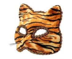 The Rubber Plantation TM 619219292535 Tiger venezianischen Masquerade Halloween IL Gatto Feline Cat Fancy Kleid Party Ball Maskenball Kostüm Zubehör, Unisex, ONE SIZE