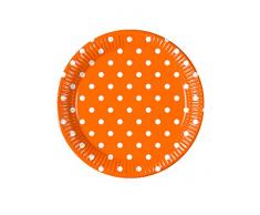 Procosco PR83211 Teller, 23 cm, 8 Stück, Orange