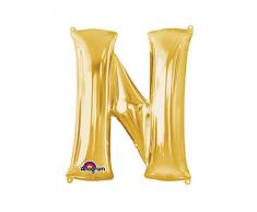 Amscan 3297401 86,4 Buchstabe N Super Shape Folienballon