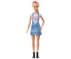Barbie GLH62 Karriere Puppe (blond) mit Überraschungs-Moden und Accessoires, Multi