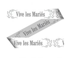 Folat Absperrband Wimpelkette Hochzeit Vive Les Mariés