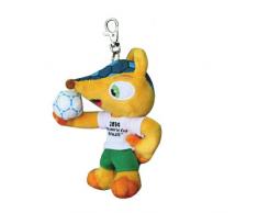 Fuleco 13 cm Plüsch mit Metall Anhänger - Das offizielle Maskottchen der FIFA Fussball-Weltmeisterschaft Brasilien 2014