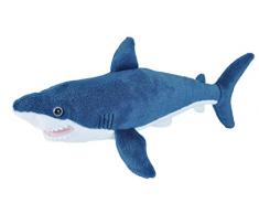 Wild Republic 21478 Plüsch Makohai, Cuddlekins Kuscheltier, Plüschtier 20 cm, blau