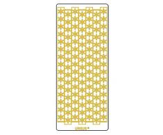 Ursus 593000130 - Kreativ Sticker, Bordüre Schneeflocke, 5 Blatt, gold