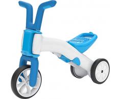 Chillafish Bunzi Laufrad und Dreirad 2-in-1, Spielfahrzeug ab 1 Jahr, für Kinder bis 3 Jahre, für drinnen und draussen, Blau weiss