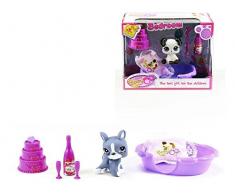 JUINSA - Maskottchen mit Badewanne + Zubehör Box 18 x 13, Farbe (84752)
