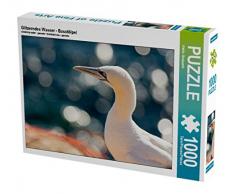 Glitzerndes Wasser - Basstölpel 1000 Teile Puzzle quer