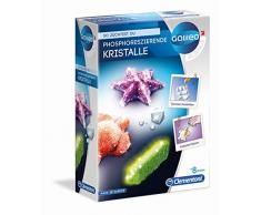 Clementoni 69487 Galileo Science – Phosphoreszierende Kristalle, Experimentierkasten für kleine Wissenschaftler, Spielzeug für Kinder ab 8 Jahren, farbenfrohe Experimente fürs Kinderzimmer