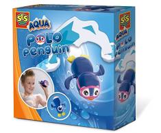 SES Creative 13076 Schwimmender Pinguin Badewanne, Blau