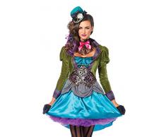 Leg Avenue 85505 - Deluxe Mad Hatter Kostüm, Größe M (EUR 38), Damen Karneval Kostüm Fasching