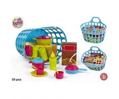 COLORBABY Farbe Baby-Korb Geschirr 33 piezas blau