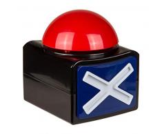 Out of the Blue 60/1147 - Buzzer mit LED und Sound, ca. 11,5 x 11 cm, aus Kunststoff, batteriebetrieben, im Geschenkkarton