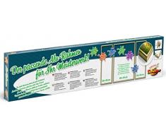 Schipper 605140707 - Malen nach Zahlen - Triptychon Alurahmen 50 x 80 cm, goldglänzend ohne Glas für Ihr Kunstwerk, einfache Selbstmontage, Gold