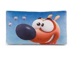 Nici 44245 Rechteckiges Kissen Hund Pat, 43 X 25cm, Blau