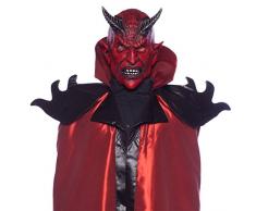 Folat 23825 Horror Latex Maske Grusel Teufel Halloween, Multicolor