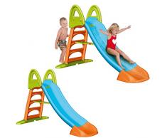 FEBER Famosa 80000009592 - Rutsche mit Wasseranschluss für Jungen und Mädchen von 3 bis 10 Jahren, blau