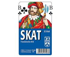 Ravensburger 27003 - Skat, französisches Bild - 32 Blatt, glasklares Etui