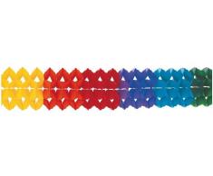 RiethmÃ¼ller 2792 - Girlande, 25 cm x 10 m, schwer entflammbar, regenbogen