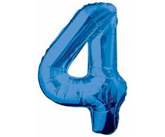 Unique Party Folienballon im Zahlen-Design, groß, 86,4 cm