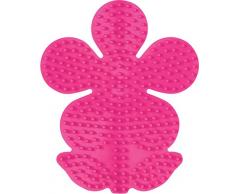 Hama Perlen 299-05 - Stiftplatte Blume, farbig: rot