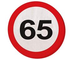 Creative Traffic Sign Geburtstag Party Servietten (Packung mit 20) - 65. Geburtstag