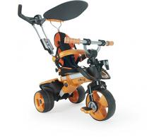 Dreirad in Orange mit Sonnendach Pedalen und klappbare Fußablage City Orange