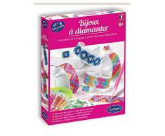 Sentosphere 03252 Bastelset Strassstein-Schmuck Glitzer, Mehrfarbig