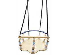 Hess 31102 - Holzspielzeug, Gitterschaukel de Luxe aus Holz, nature