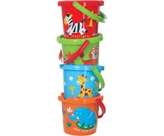 Gowi 558-06 Eimer, Durchmesser 18cm, einzeln, farblich Sortiert, Sandkästen und Sandspielzeug