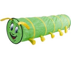 Bieco Kriechtunnel Edition Wurm | Länge ca. 1,80 m | Spieltunnel für Kinder | Agility Set Hunde | Tunnel Kinder | Kriechtunnel Kinder | Spielzelt Kinder | Agility Tunnel | Krabbeltunnel ab 1 jahr